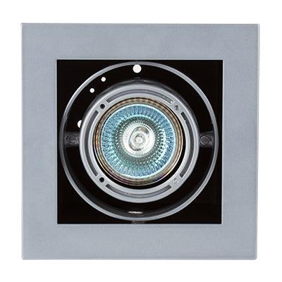 D/Light Square Tilt Satin Silver 1x50w 12v - Livestainable.co.za