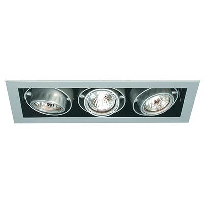 D/Light Rectangular Tilt Satin Silver 3x50w 12v - Livestainable.co.za