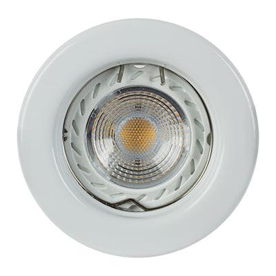 D/Light Steel White No L/Holder C/O 60mm - Livestainable.co.za