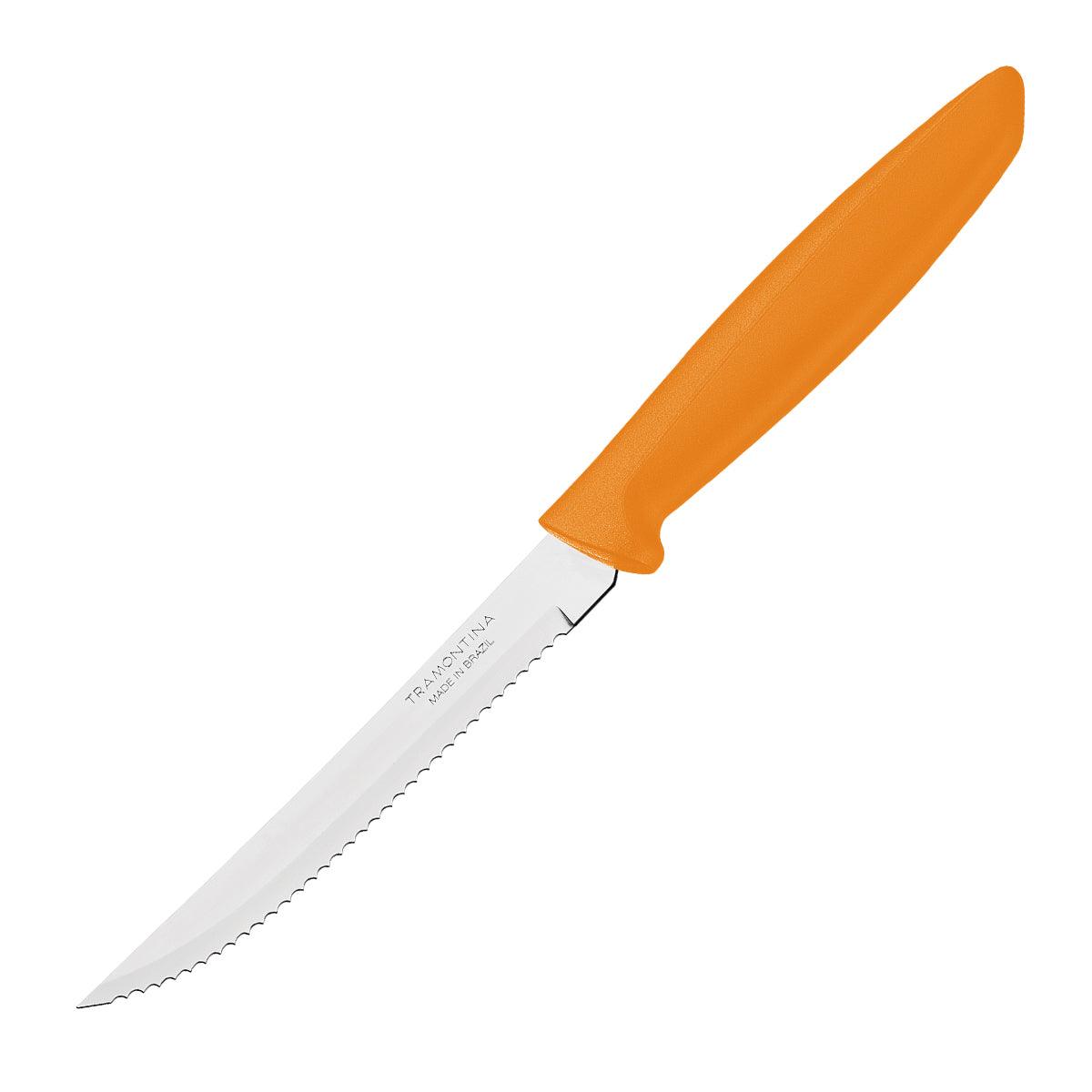 Tramontina Plenus Steak Knife 13 Cm Orange - Livestainable.co.za