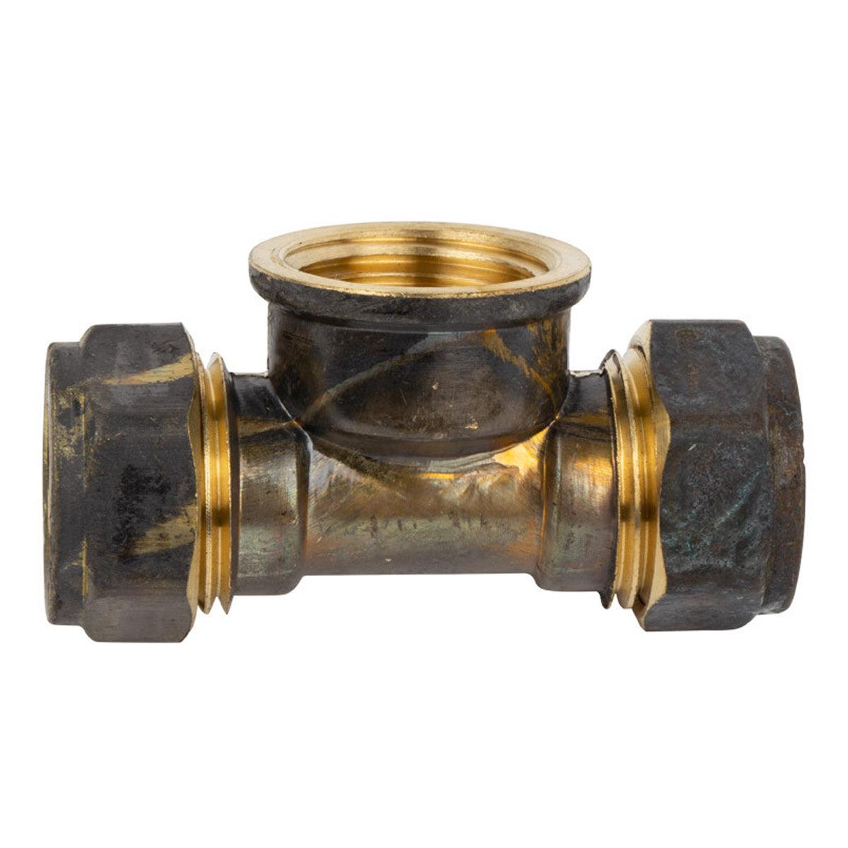 Compression Brass Tee Cxcxfi 22 Mmx3/4 Sabs - Livestainable.co.za