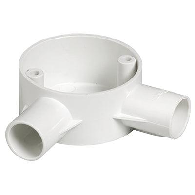 Conduit Box 2 Way Angle 20mm Pvc - Livestainable.co.za