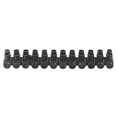 Connector Strip 10 Amp 12 Way Black (See Ea199) - Livestainable.co.za