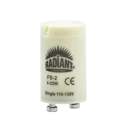 Fluorescent Starter Fs2 4 22w Single 110 130v Series 220 240v - Livestainable.co.za