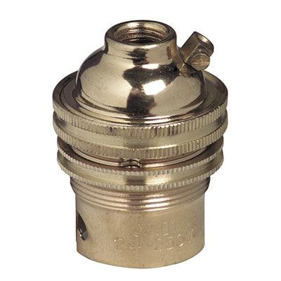 Lampholder B22 Brass 10mm & Earth (See Ea182) - Livestainable.co.za