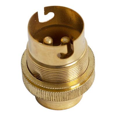 Lampholder B22 Brass 20mm (See Ea183) - Livestainable.co.za