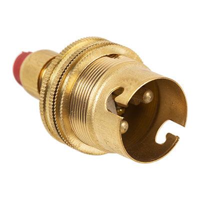 Lampholder B22 Brass Cord Grip (See Ea190) - Livestainable.co.za