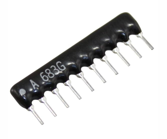 Network Resistor Sil 10 Pin 9 Res 100 K Rab10104 G