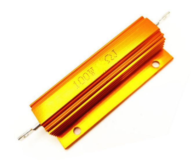 Resistor 100 W Aluminum W/W In 50 W Case 1 E0 100 W 1 R0 J