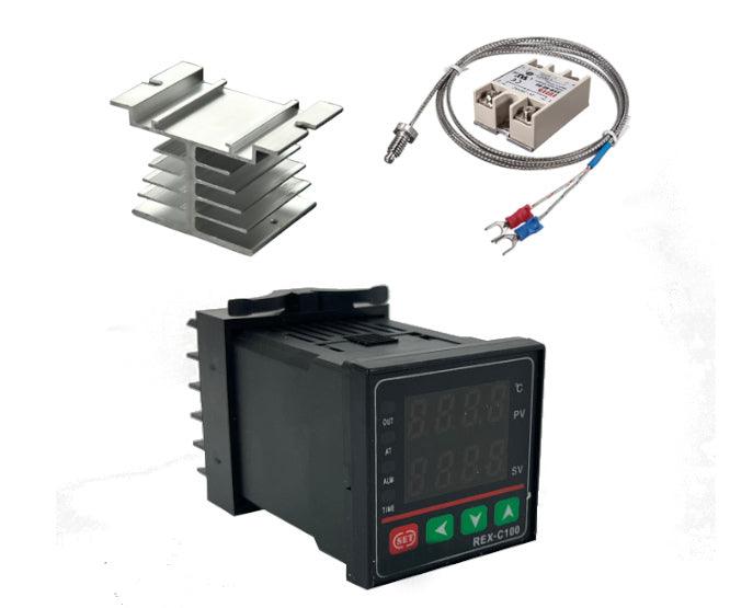 Pid Temperature Controller Kit 40 A 0 1300 Deg C Rex C100 Fk07 V*An - Livestainable.co.za