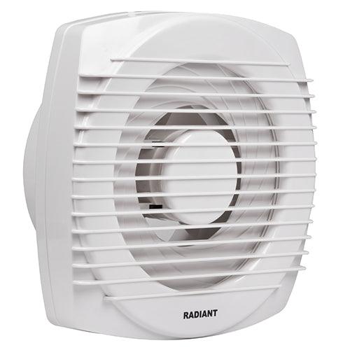 Extractor Square Window Fan 250mm White 23w Motor 185mm Cut Out - Livestainable.co.za