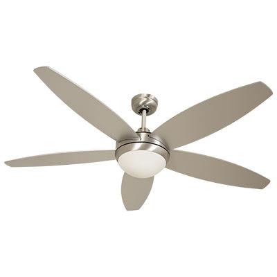 Lancer Ceiling Fan With Light Satin Chrome - Livestainable.co.za