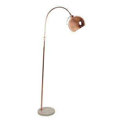 Studio Floor Light Copper With Marble Base 1x E27 - Livestainable.co.za