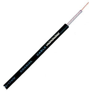 Coaxial Cable Rg179 Solid O=3 Black 100 Rg179 U Mil 1.5 C 2 V