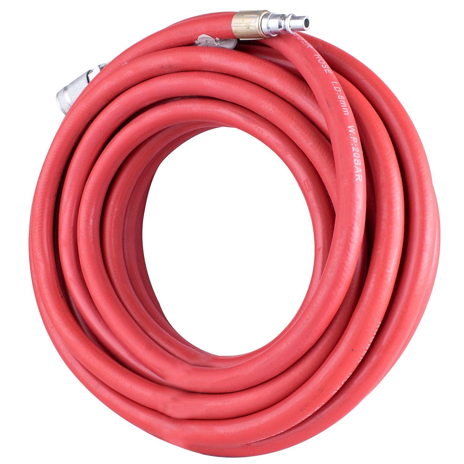 Rubber Hose Kit 8 Mmx10 M Red W/Aro Coupler - Livestainable.co.za