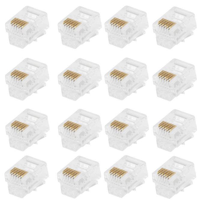 Rj12 Modular Plug 2 Prong 6 P6 C 1 K/Bag Rj12 Plug2