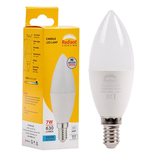 Candle Frosted 7w Led E14 5000 K N - Livestainable.co.za