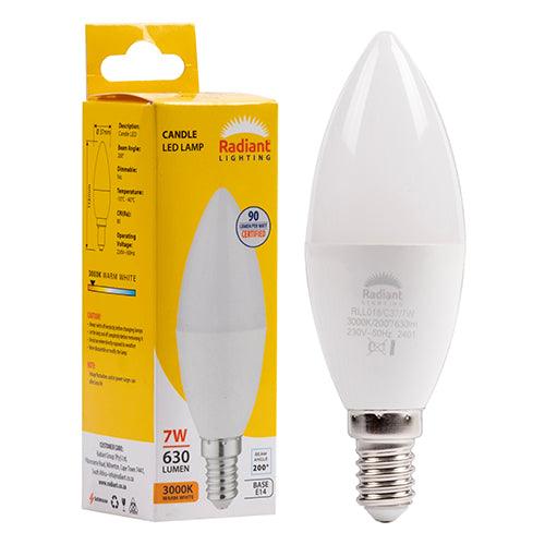 Candle Frosted 7w Led E14 3000 K N - Livestainable.co.za