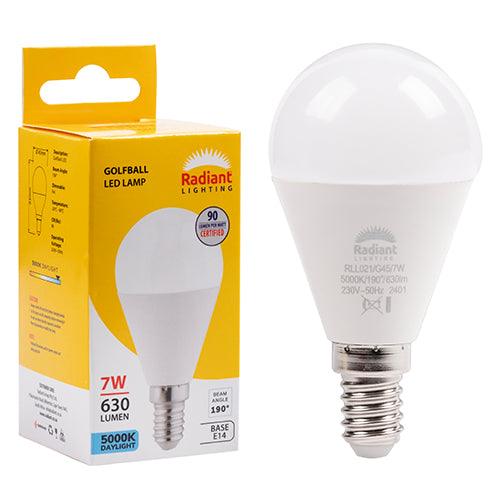 Golfball Frosted 7w Led E14 5000 K N - Livestainable.co.za