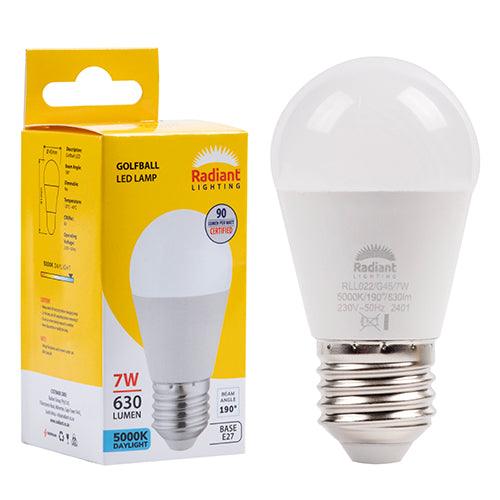 Golfball Frosted 7w Led E27 5000 K N - Livestainable.co.za