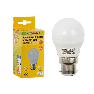 Golfball Frosted 7w Led B22 5000 K N - Livestainable.co.za