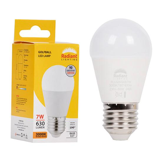 Golfball Frosted 7w Led E27 3000 K N - Livestainable.co.za