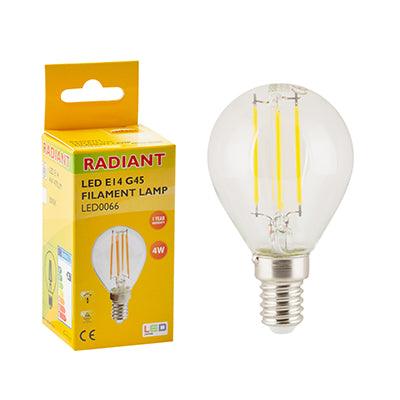 Golfball Filament Clear 4w Led E14 3000 K N - Livestainable.co.za