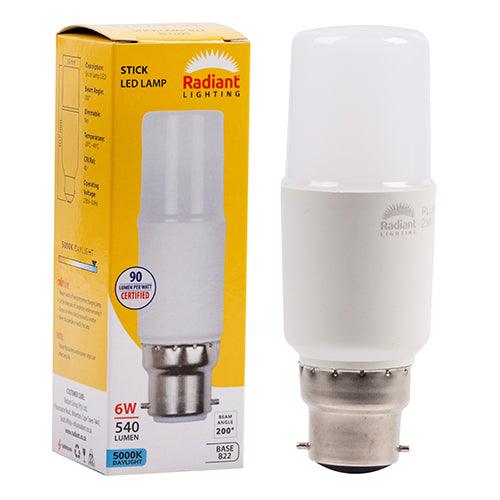 Stick Lamp Frosted T36 6w Led B22 5000 K N - Livestainable.co.za