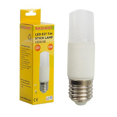 Stick Lamp Frosted T44 12w Led E27 3000 K N - Livestainable.co.za