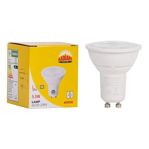 Gu10 Clear Lens 7w Led 4000 K Dimmable N - Livestainable.co.za