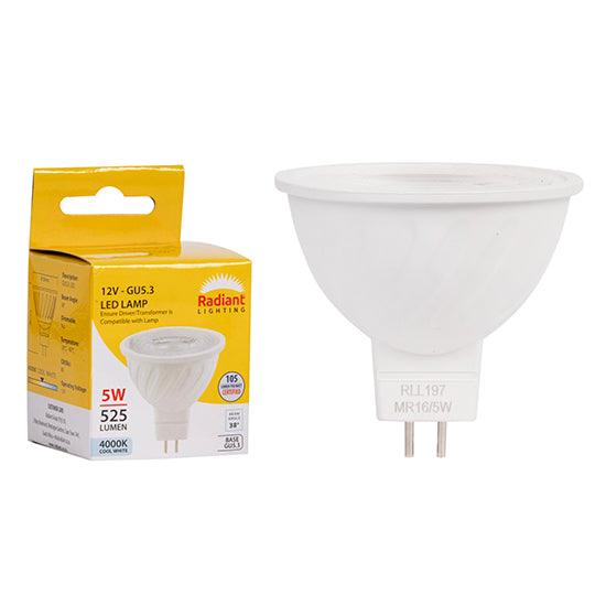 Mr16 Frosted Lens 5w Led Gu5.3 4000 K 12 V N - Livestainable.co.za