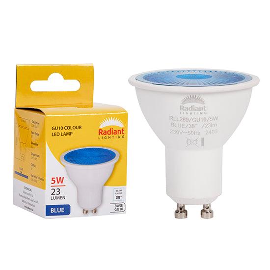 Gu10 Coloured 5w Led Blue N - Livestainable.co.za