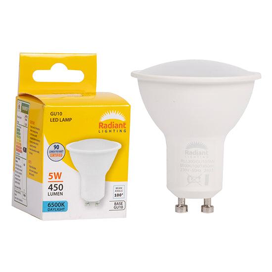 Gu10 Frosted Lens 5w Led 6500 K Non Dimmable N - Livestainable.co.za