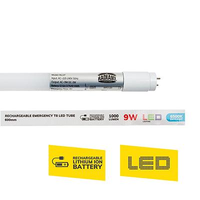 Rechargeable T8 Tube 9w Led G13 6500 K 600mm - Livestainable.co.za