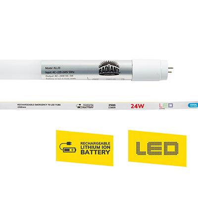 Rechargeable T8 Tube 24w Led G13 6500 K 1500mm - Livestainable.co.za