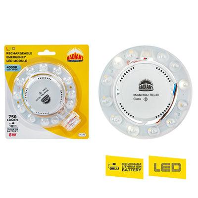 Rechargeable Emergency 128mm Led Module 8w 4000 K - Livestainable.co.za