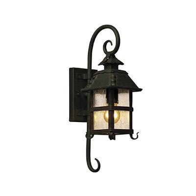 Forged Wall Light Outdoor Small Sand Black 1x E27 - Livestainable.co.za