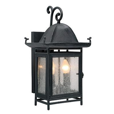 Forged Wall Light Outdoor Medium Sand Black 2x E14 - Livestainable.co.za