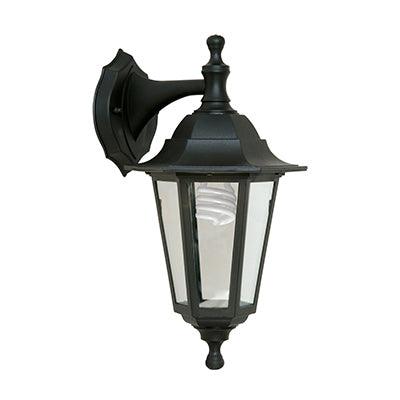 Wall Light Outdoor Down/Up Lantern Black 1x E27 - Livestainable.co.za