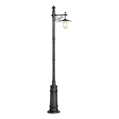 Rhine Pole Light Base Mount Black 1x E27 - Livestainable.co.za