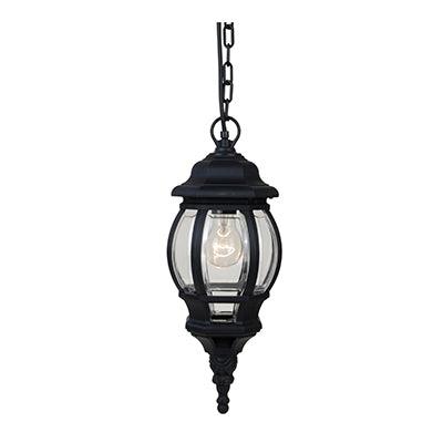 Pendant Outdoor Lantern Black 1x E27 - Livestainable.co.za