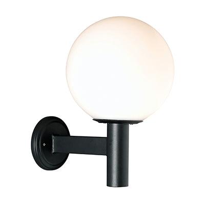 Sphere Wall Light Outdoor 300mm Black - Livestainable.co.za