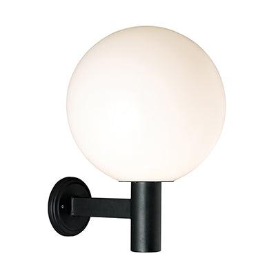 Sphere Wall Light Outdoor 400mm Black - Livestainable.co.za