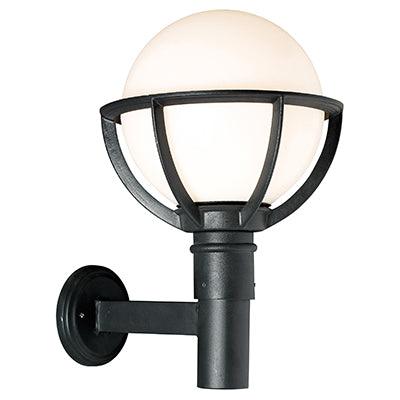 Basket Wall Light Outdoor 360mm Black - Livestainable.co.za