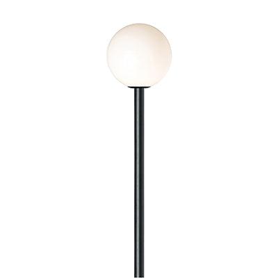 Sphere Pole Light 230v 400mm Pole Excluded Black - Livestainable.co.za