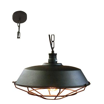 Grid Pendant 460mm Black E27 1x60w - Livestainable.co.za