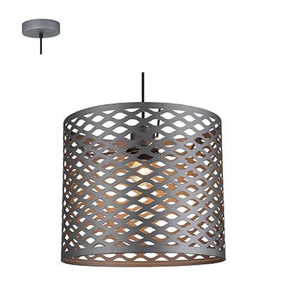 Pendant Metal 300mm Grey E27 1x28w - Livestainable.co.za