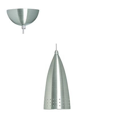 Pendant Steel 150mm Satin Chrome E27 1x60w - Livestainable.co.za