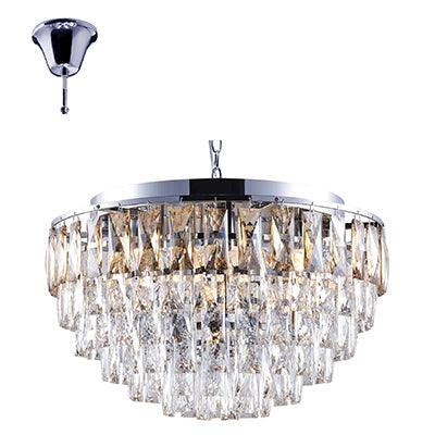 7 Lt Chandelier Crystal Chrome E14 7x40w - Livestainable.co.za