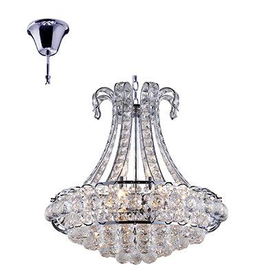 Chandelier Crystal Chrome E14 12x40w - Livestainable.co.za